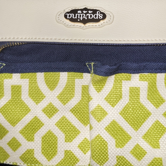 Spartina 449 Heyward Hipster Linen & Leather NWOT - Picture 5 of 6